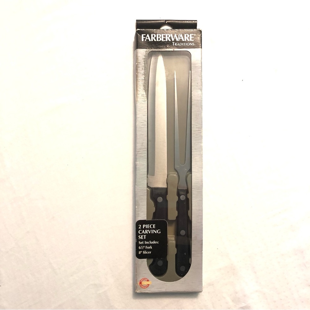 Carving Set 2 Piece Stainless Steel Knife and Fork